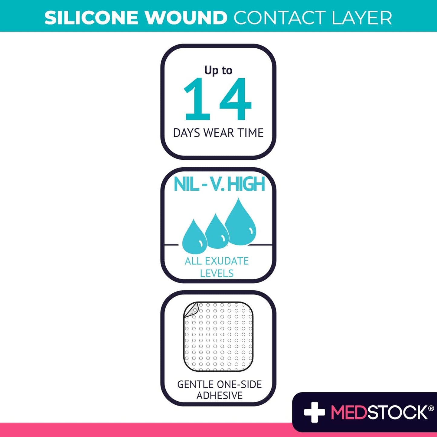 Silicone Wound Contact Layer 10cm x 18cm