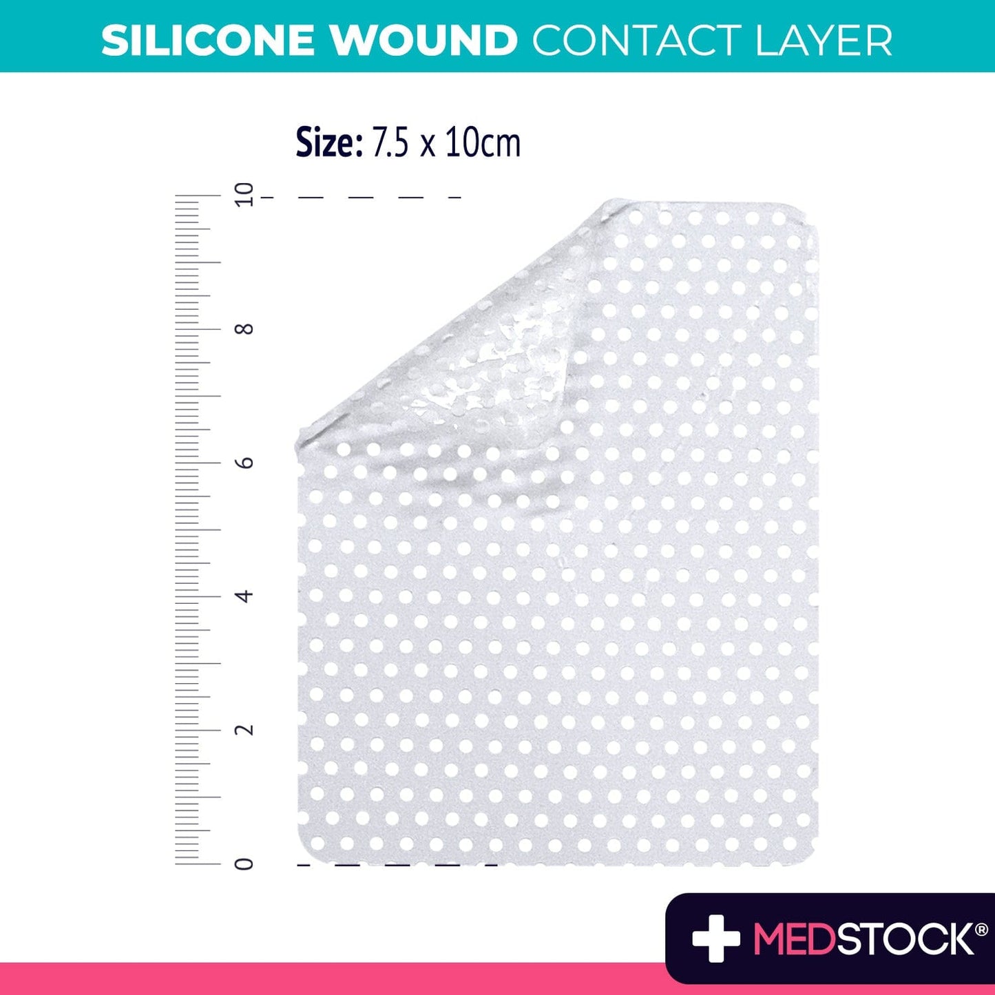Silicone Wound Contact Layer 7.5cm x 10cm