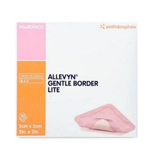 Smith and Nephew ALLEVYN GENTLE BORDER LITE 5cm x 5cm