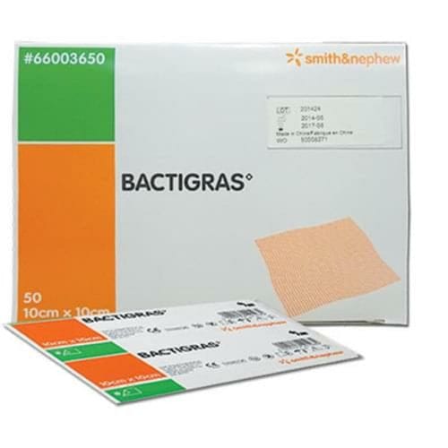 Smith+Nephew BACTIGRAS 10x10cm (50)