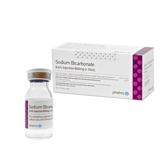 Phebra Alkalinizing Agents Sodium Bicarbonate Injection 8.4% - 100 mL Vial