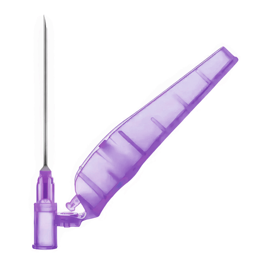 Sol-Millennium Safety Needles SOL-CARE Safety Needle 24G 25.4mm - Purple