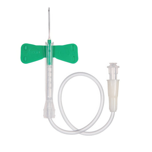 Sol-Millennium Infusion Devices Sol-Care Safety Winged Infusion Set 21G Needle 30cm Tubing