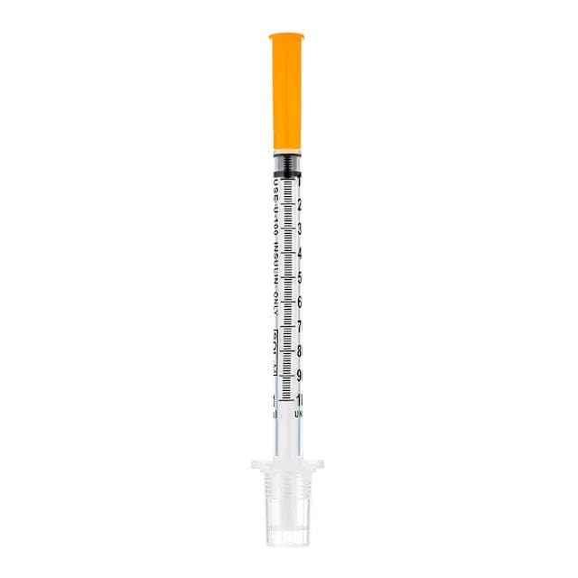 Sol-Millennium Insulin Syringes Sol-M 0.5ml Insulin Syringe With Fixed Needle 27G x 12.5mm (U-100 Insulin Only)