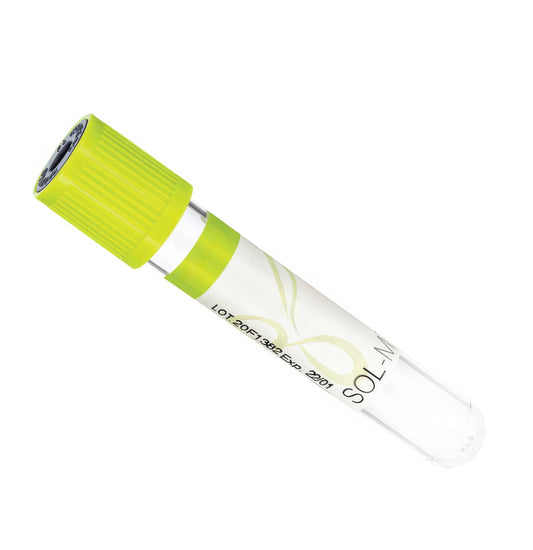 Sol-Millennium Blood Collection Sol-M Blood Collection Tube 13x75mm Gel Separator Lithium Heparin (PSGT) 3.5ml Pale Green