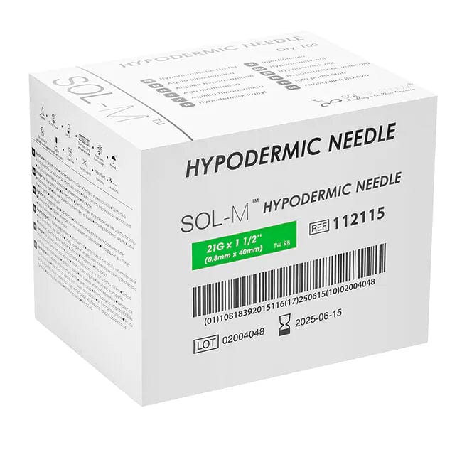 Sol-Millennium Hypodermic Needles Sol-M Hypodermic Needle 21G 40mm