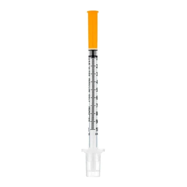 SOL-M Insulin Syringe With Fixed Needle 1.0ml 31G 8mm (U-100 Insulin Only)(PE Bag)
