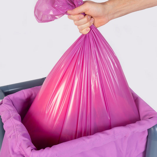 Soluble Seam Linen Bag Purple