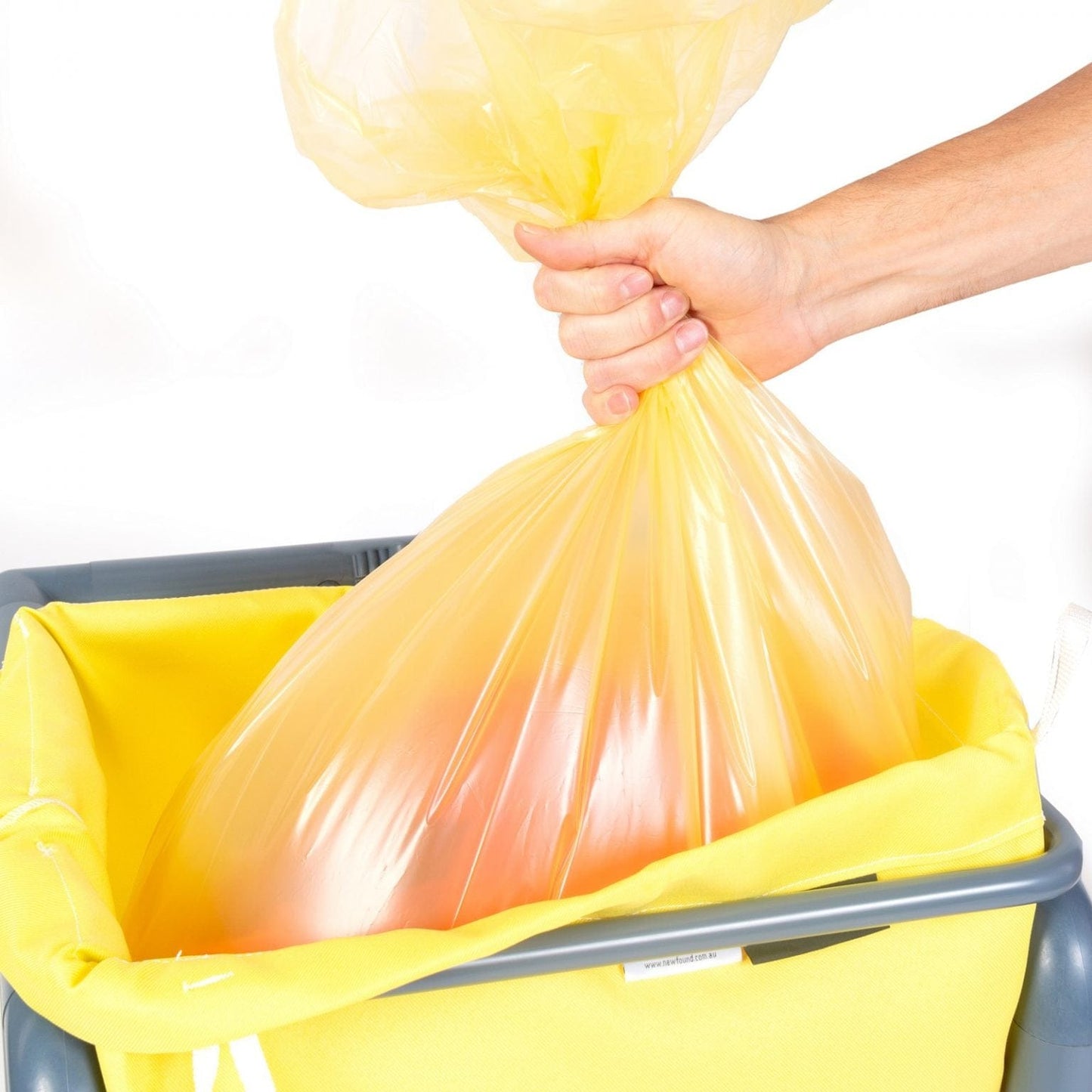 Soluble Seam Linen Bag Yellow