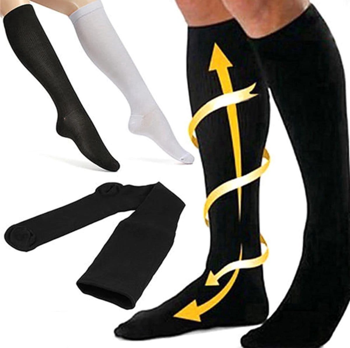 Sports Socks | Jogging | Walking | Compression Stockings | Compression Socks | Support Stockings | Airplane Socks | Beige | Size L/XL / Size 41-47