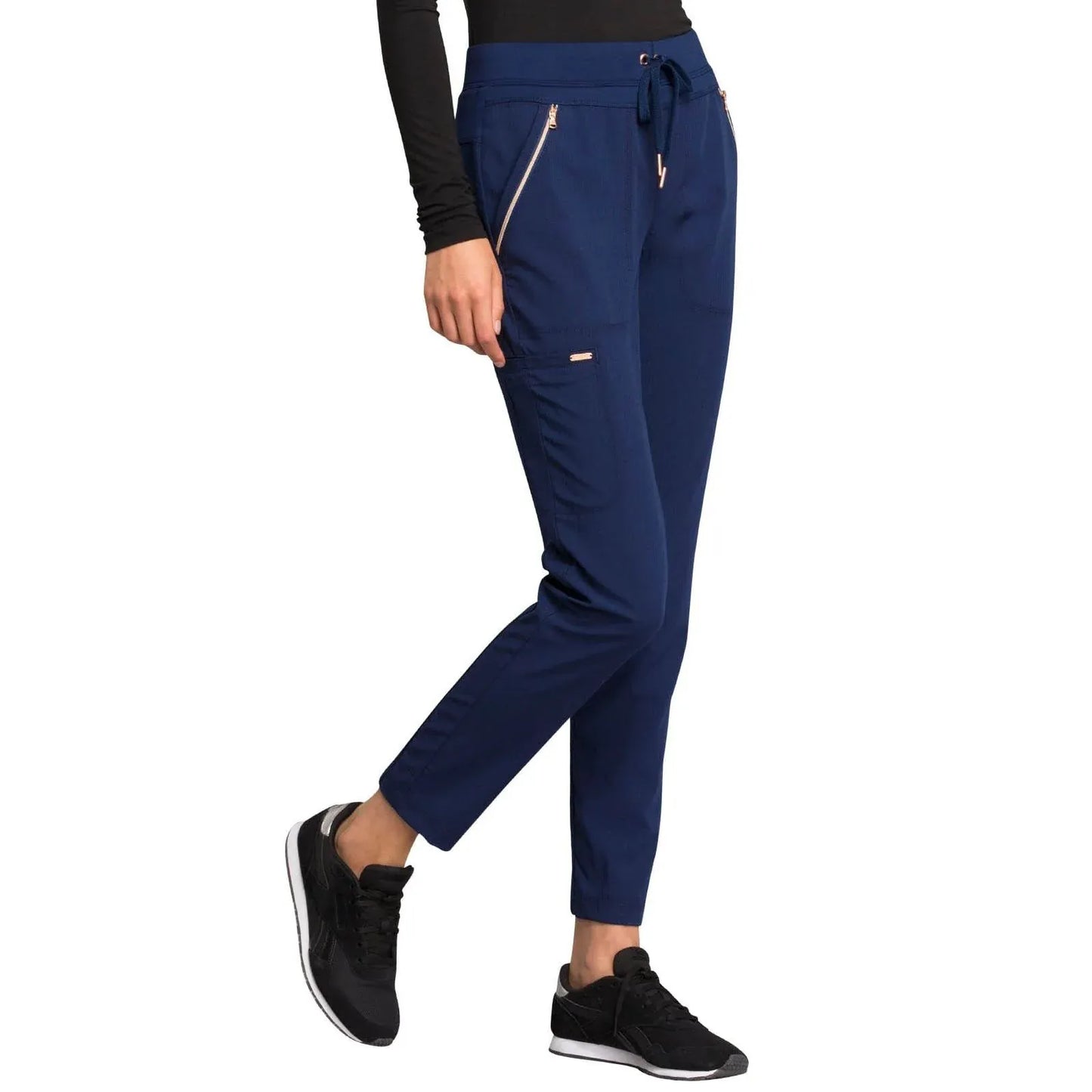 Statement By Cherokee Scrub Pants Navy / XXS Statement by Cherokee Scrubs Tapered Leg Pant
