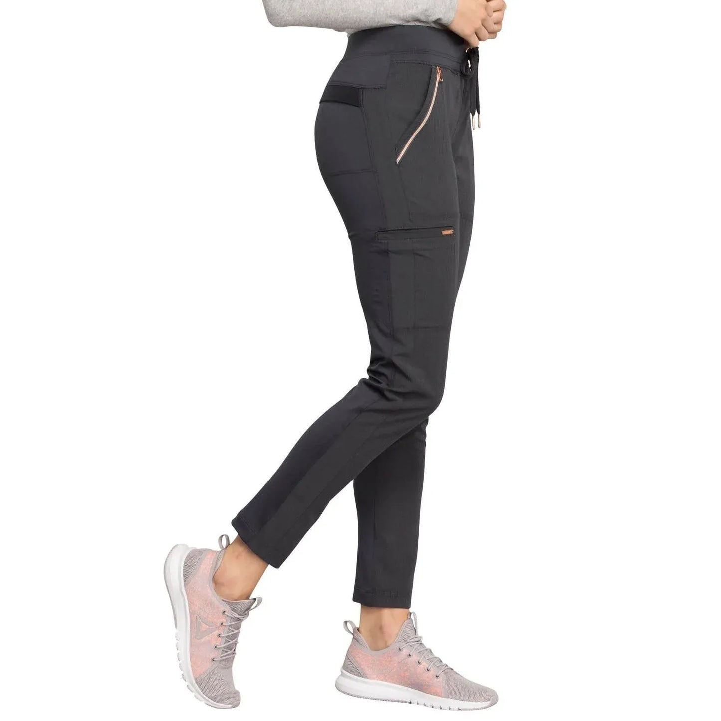 Statement By Cherokee Scrub Pants Pewter / XXS Statement by Cherokee Scrubs Tapered Leg Pant