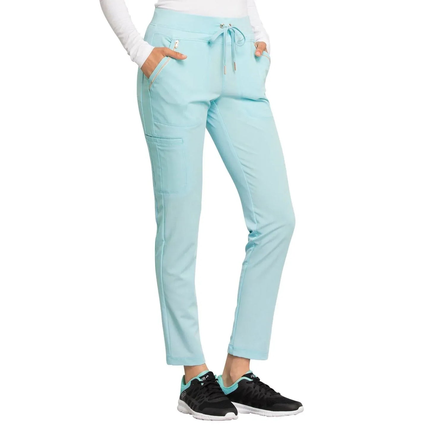 Statement By Cherokee Scrub Pants Minty Meadow / XS Statement by Cherokee Scrubs Tapered Leg Pant