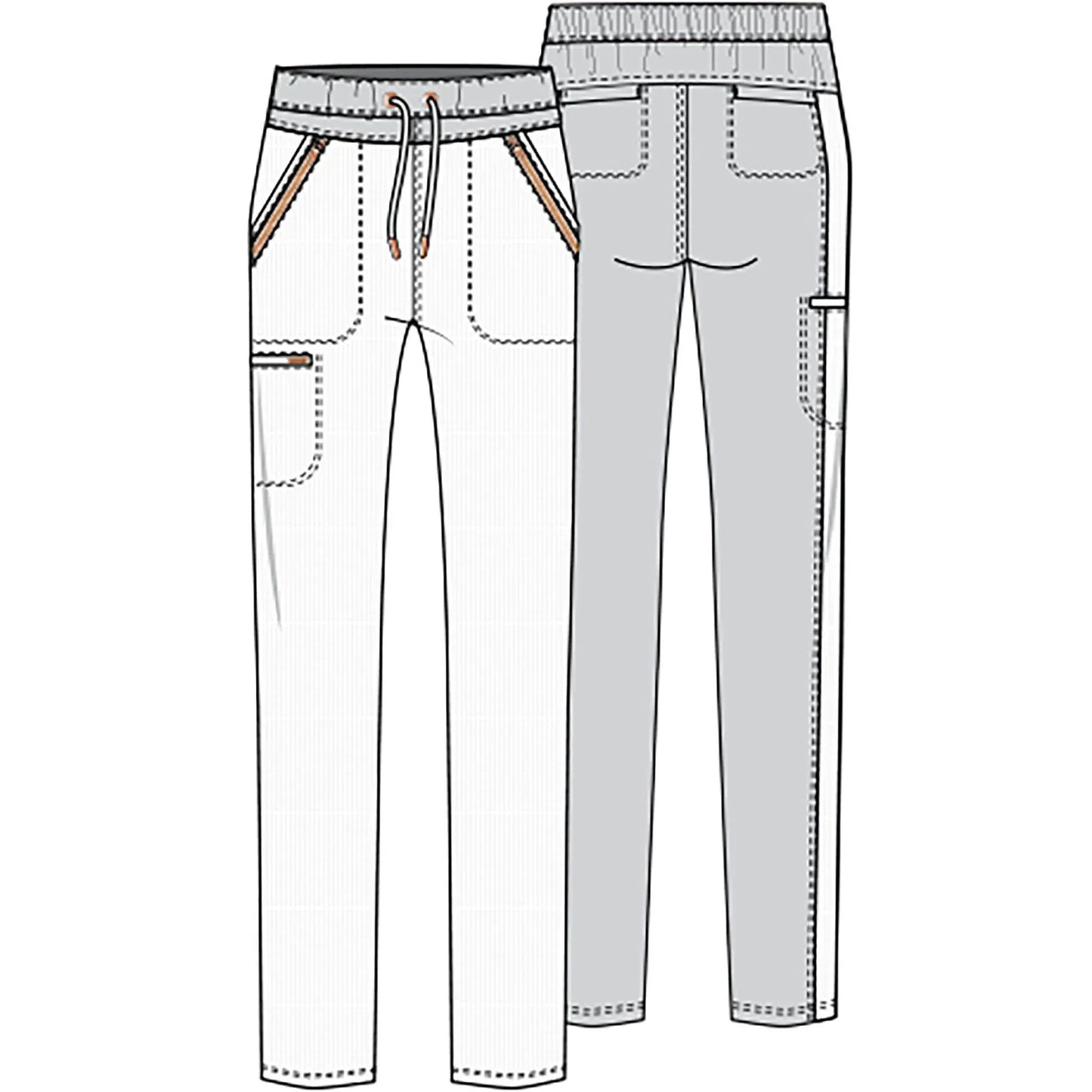 Statement By Cherokee Scrub Pants Statement by Cherokee Scrubs Tapered Leg Pant