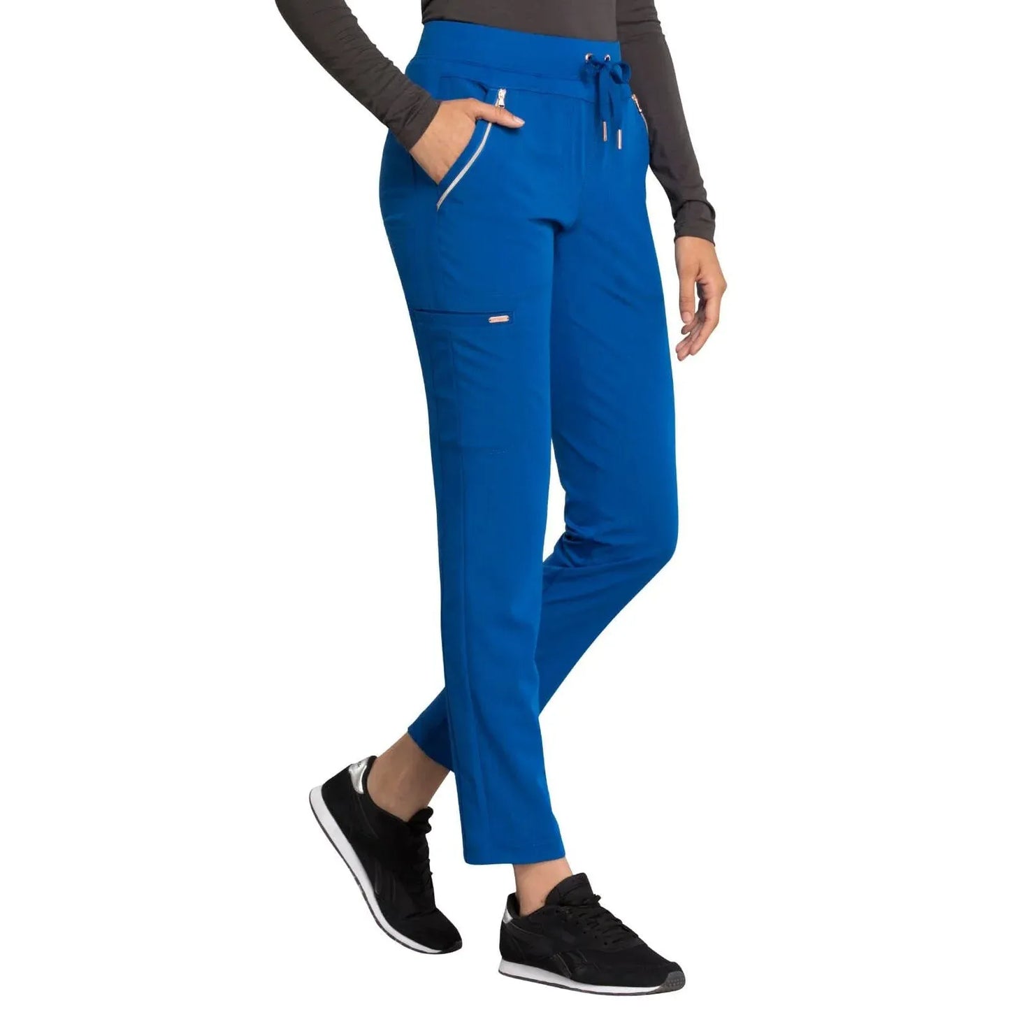 Statement By Cherokee Scrub Pants Royal / XXS Statement by Cherokee Scrubs Tapered Leg Pant