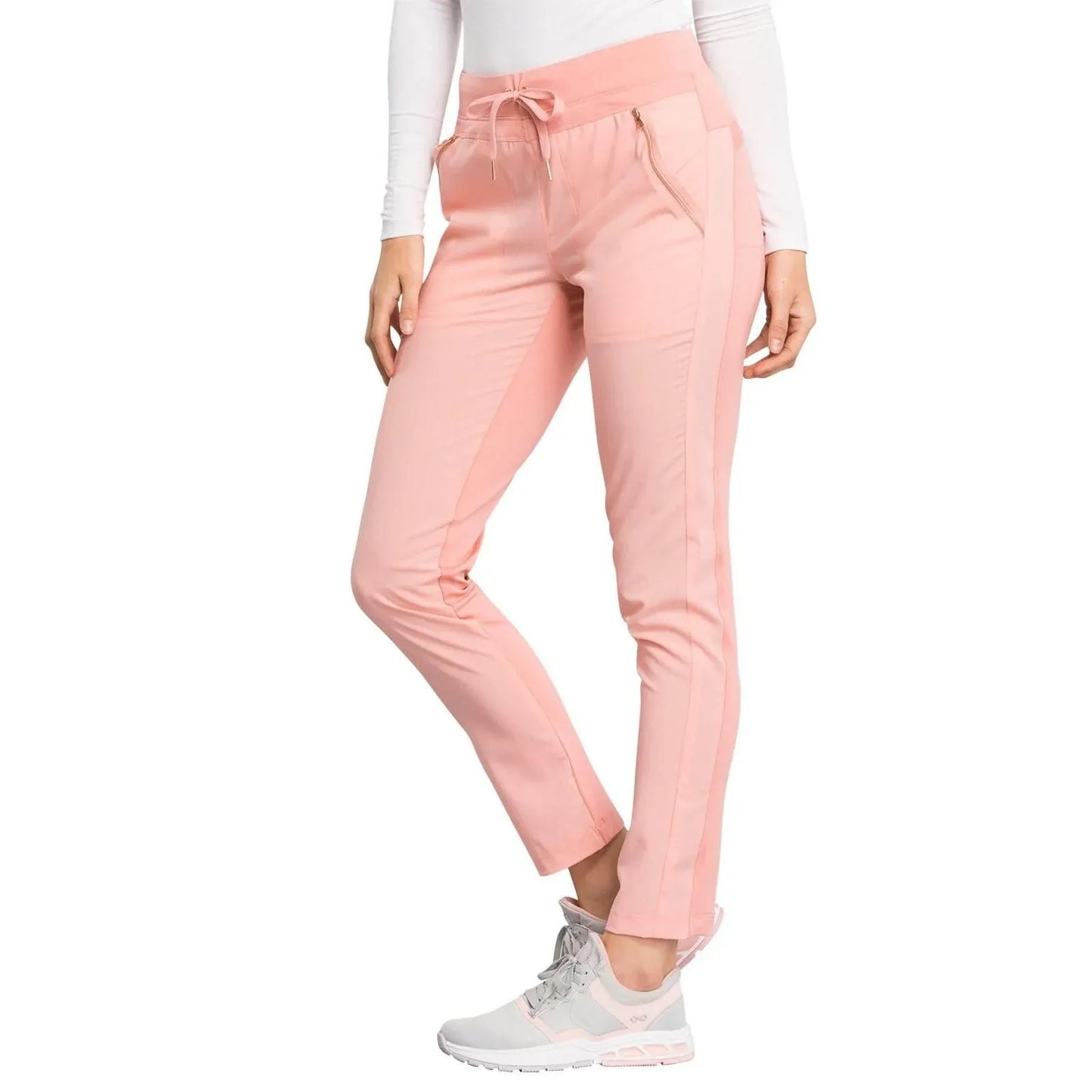 Statement By Cherokee Scrub Pants Rose Petal / XS Statement by Cherokee Scrubs Tapered Leg Pant