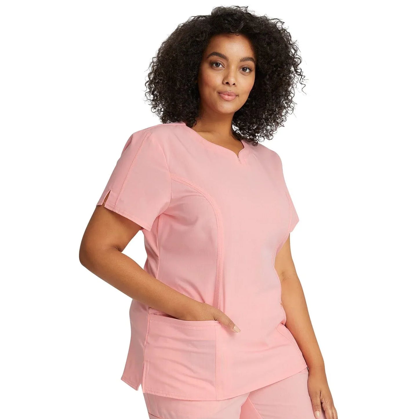 Statement By Cherokee Scrub Tops Statement by Cherokee Scrubs Ribbed V-Neck Top