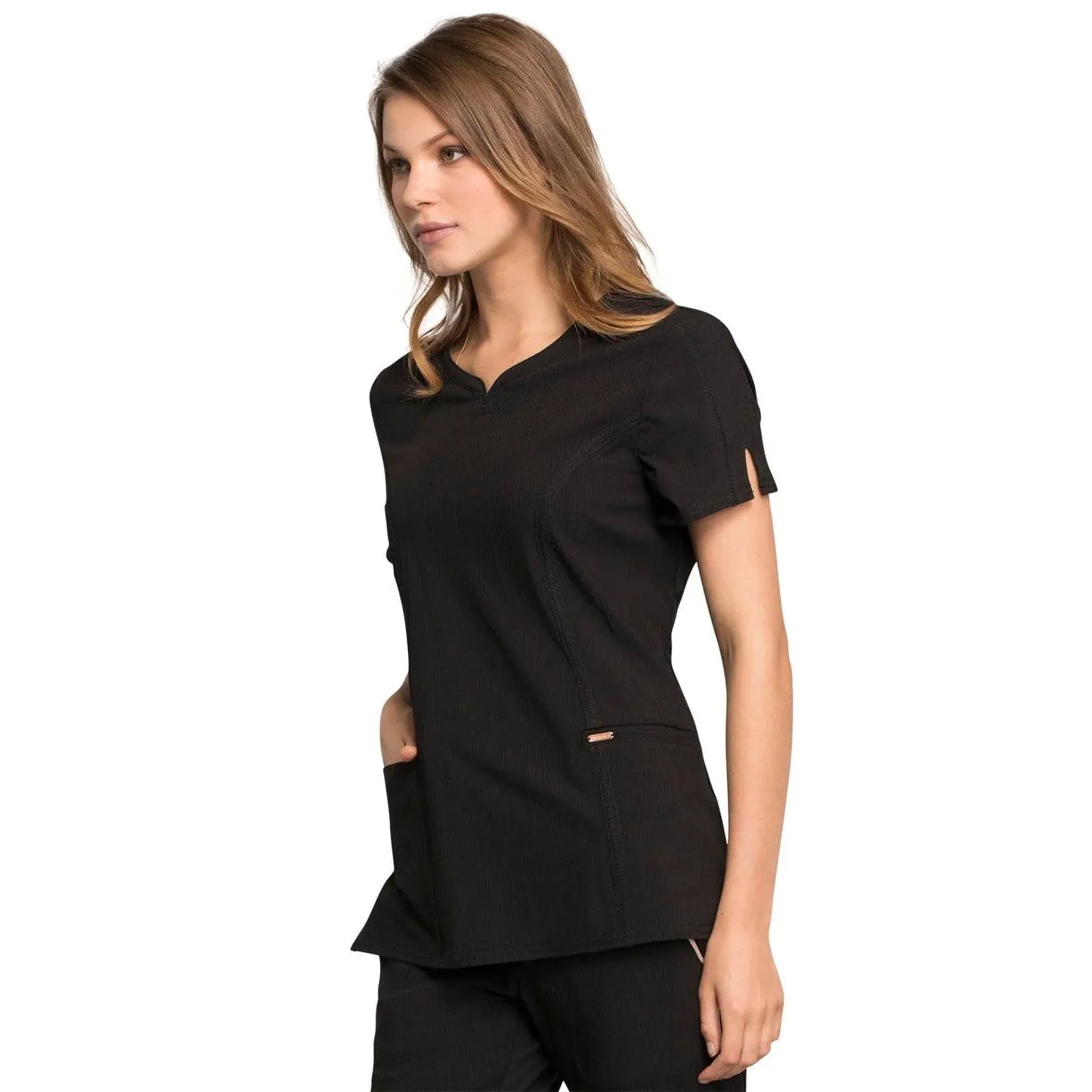 Statement By Cherokee Scrub Tops Statement by Cherokee Scrubs Ribbed V-Neck Top