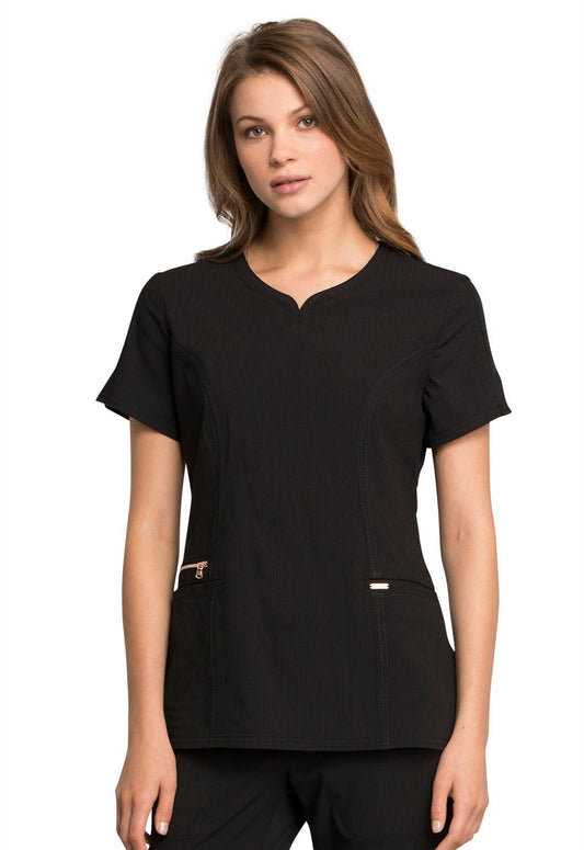 Statement By Cherokee Scrub Tops Statement by Cherokee Scrubs Ribbed V-Neck Top