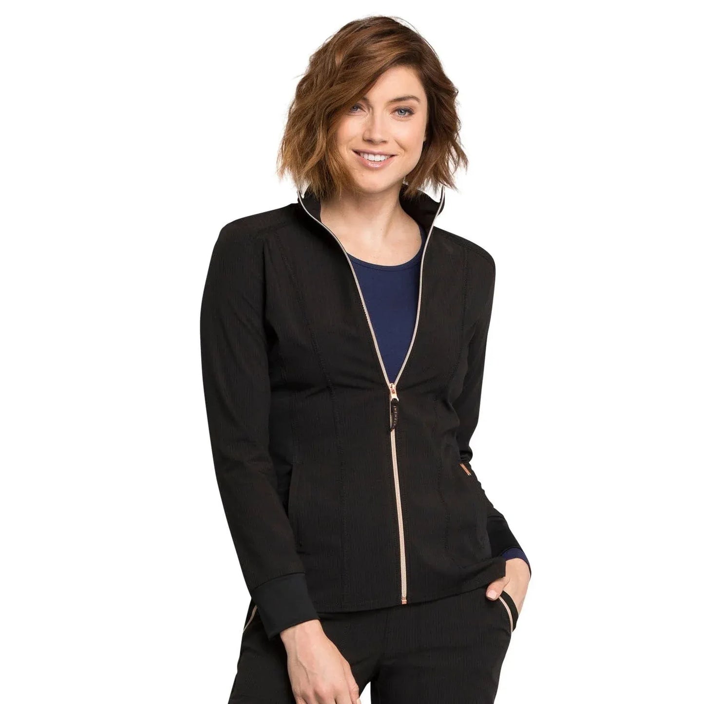 Statement By Cherokee Scrub Jacket Statement by Cherokee Scrubs Zip Front Jacket