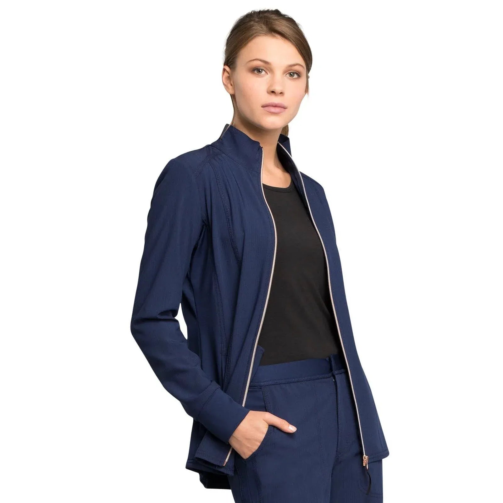 Statement By Cherokee Scrub Jacket Statement by Cherokee Scrubs Zip Front Jacket