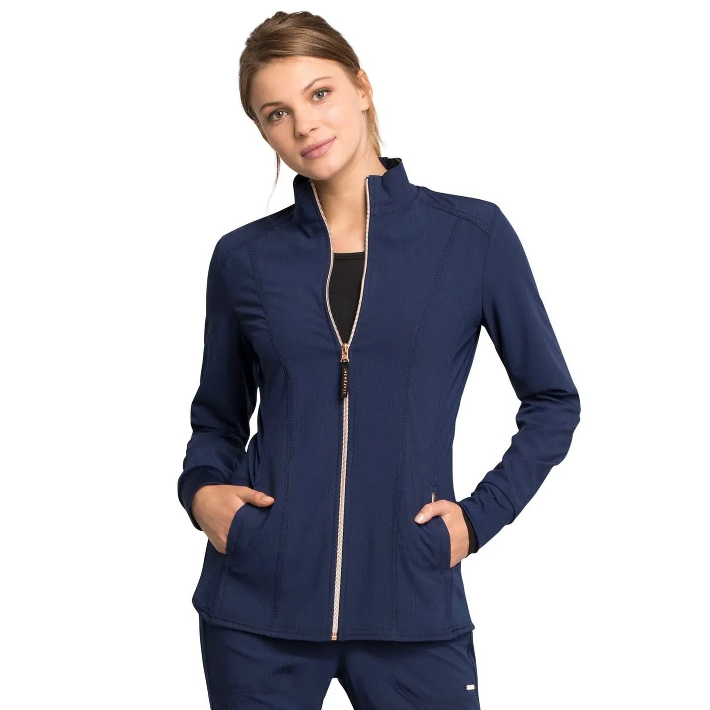 Statement By Cherokee Scrub Jacket Statement by Cherokee Scrubs Zip Front Jacket