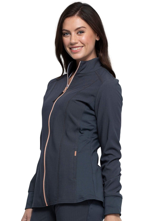 Statement By Cherokee Scrub Jacket Statement by Cherokee Scrubs Zip Front Jacket