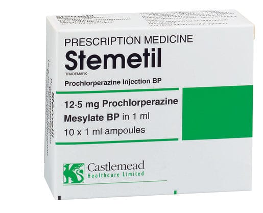 Clinect Antipsychotics Stemetil Injection 12.5mg - Prochlorperazine 1ml Ampoule
