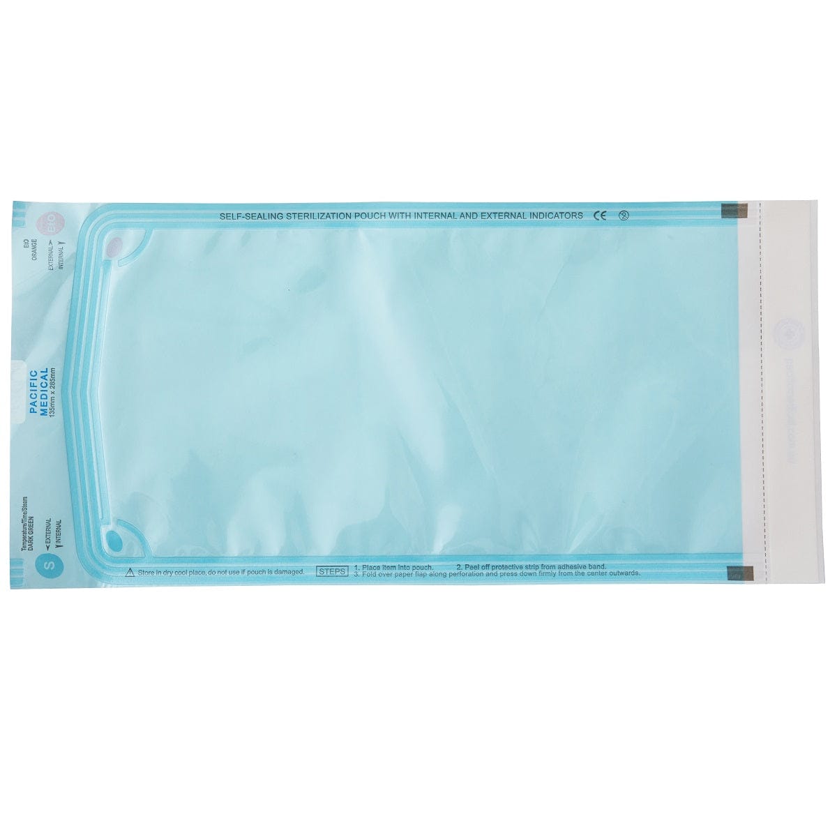 Sterilisation Self Sealing Pouch 135x285mm