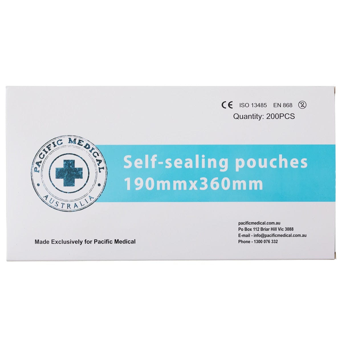 Sterilisation Self Sealing Pouch 190x360mm