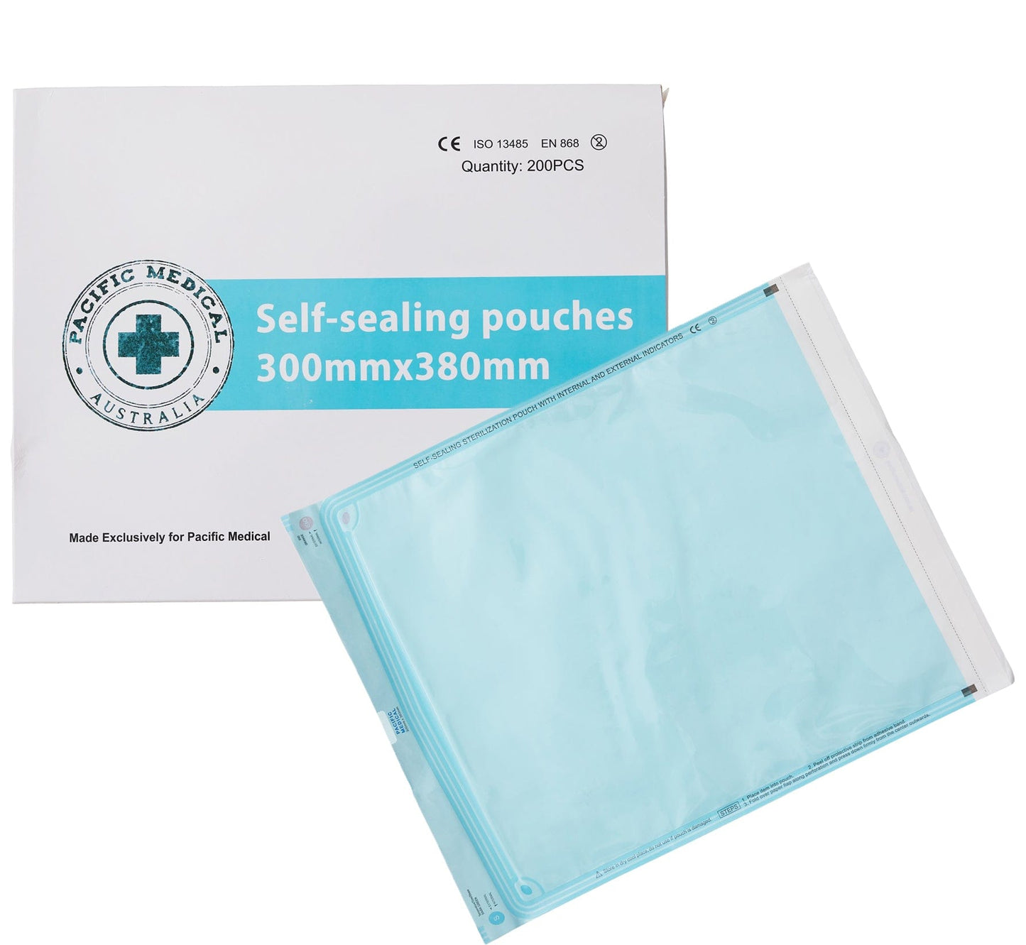 Sterilisation Self Sealing Pouch 300x380mm