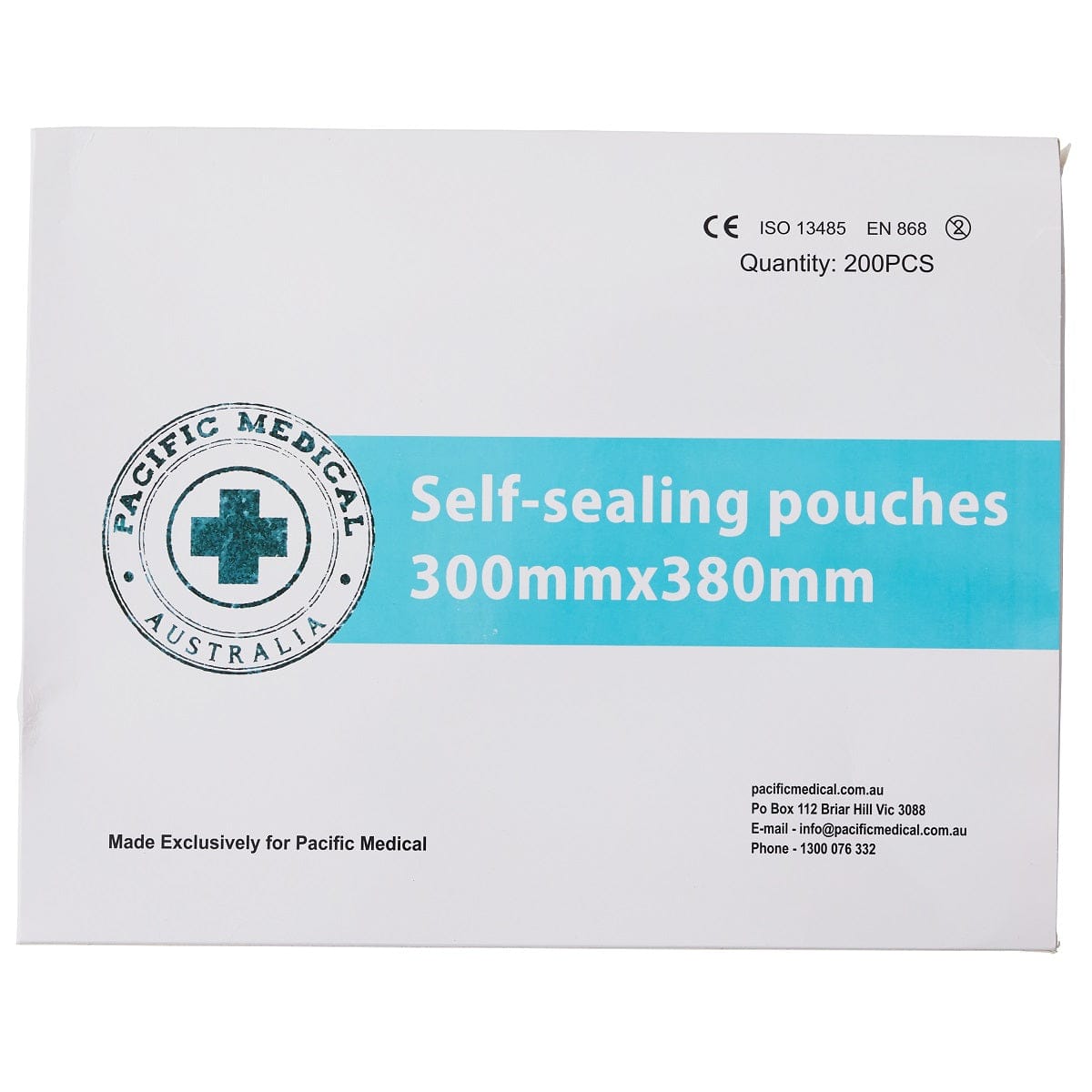 Sterilisation Self Sealing Pouch 300x380mm