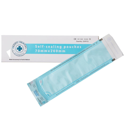 Sterilisation Self Sealing Pouch 70x260mm