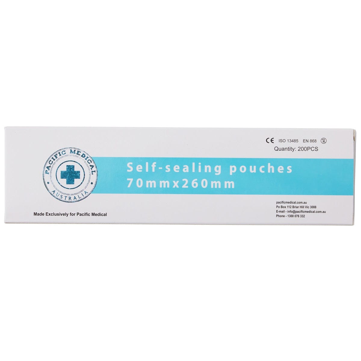 Sterilisation Self Sealing Pouch 70x260mm