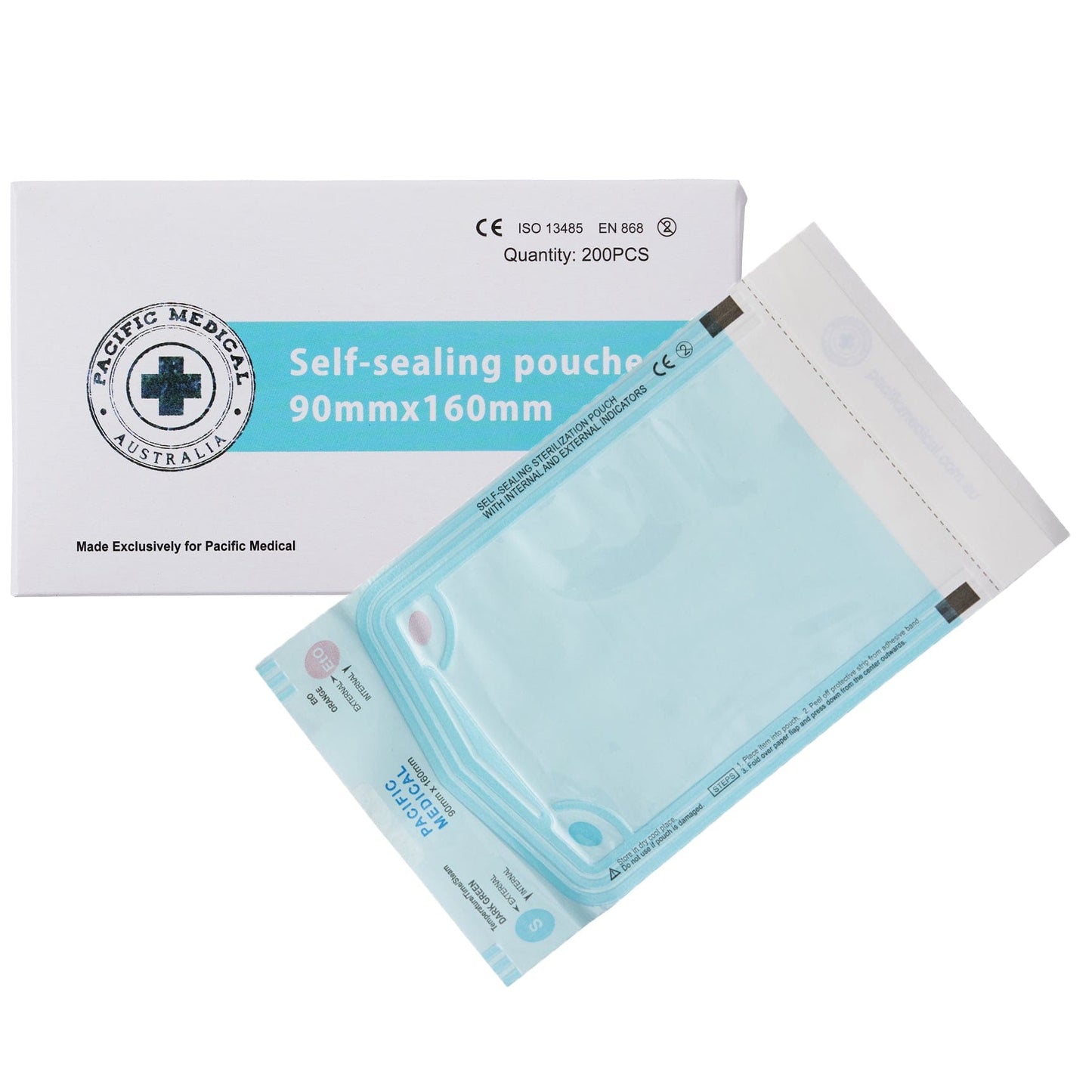 Sterilisation Self Sealing Pouch 90x160mm