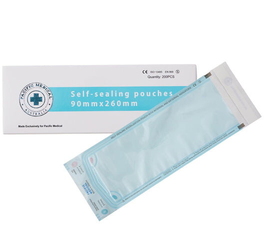 Sterilisation Self Sealing Pouch 90x260mm