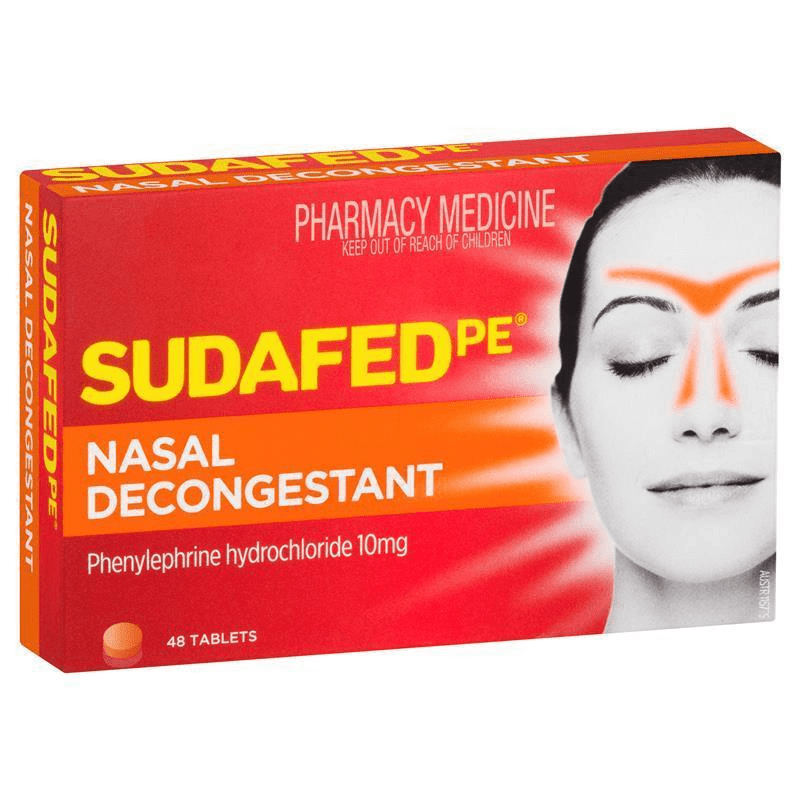 Sudafed Decongestants Sudafed PE Nasal Decongestant Tablets - 48 Tablets
