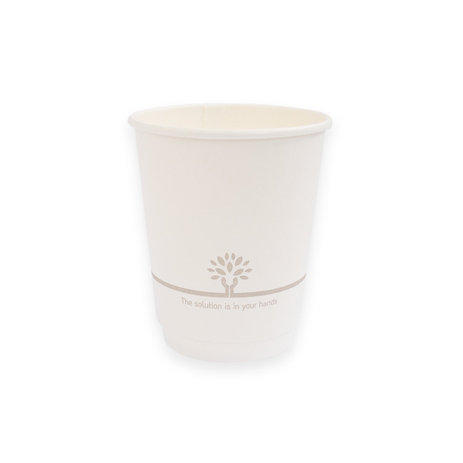 Sustain Disposable Food Packaging Carton of 500 Sustain Hot Cup Double Wall Paper/BioPBS White 8oz