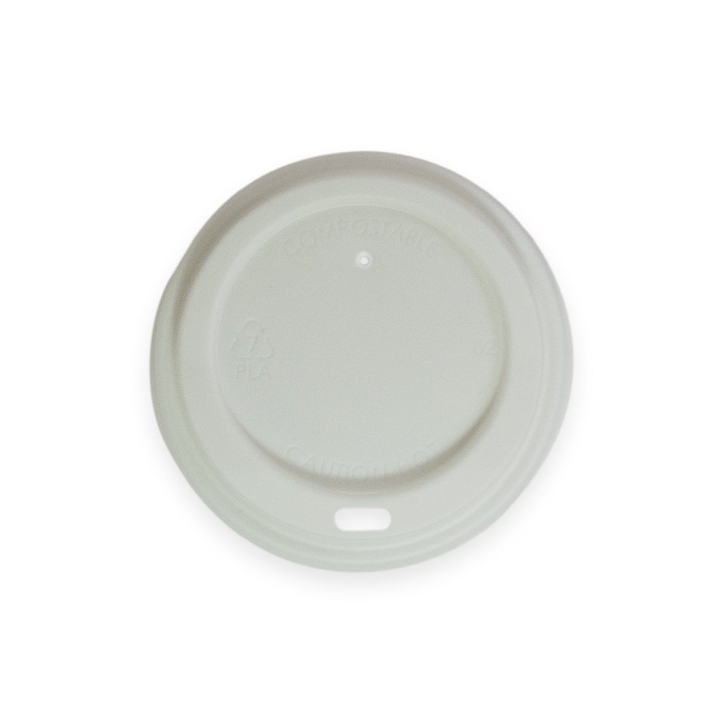 Sustain Disposable Packaging Sustain Lid Hot Cup PLA White 18W/12/16oz