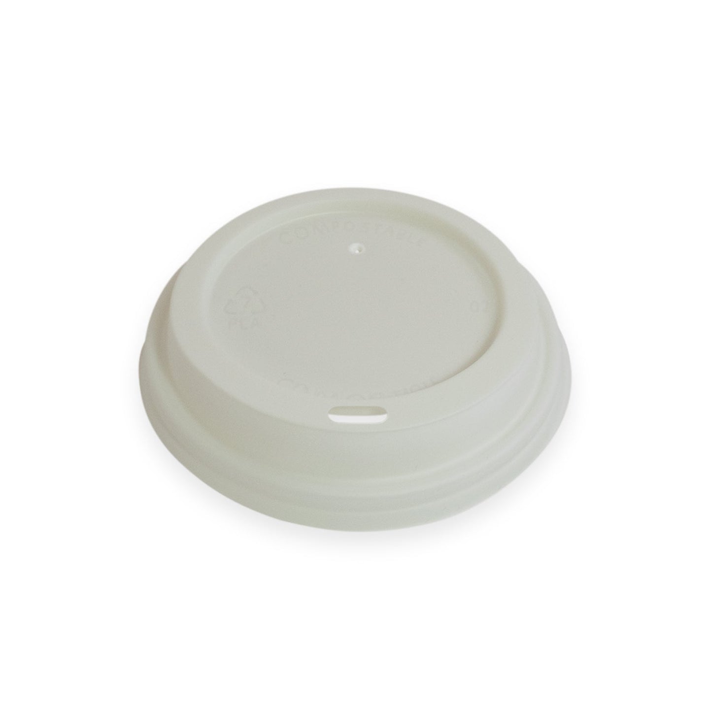 Sustain Disposable Packaging Sustain Lid Hot Cup PLA White 18W/12/16oz