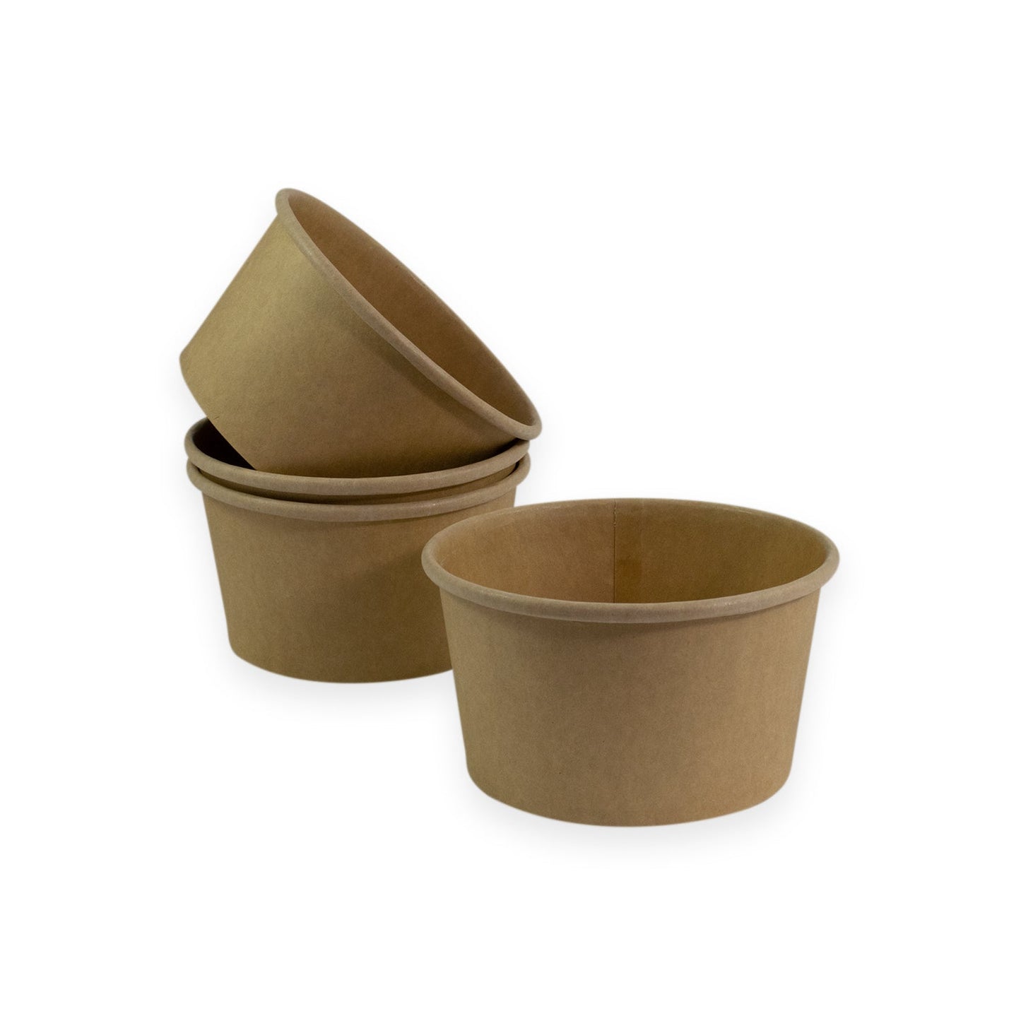 Sustain Disposable Food Packaging Carton of 500 Sustain Paper Round Bowl/Container Kraft Brown 12oz 115mm