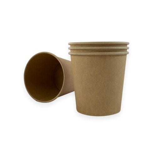Sustain Disposable Food Packaging Carton of 500 Sustain Paper Round Bowl/Container Kraft Brown 24oz 115mm