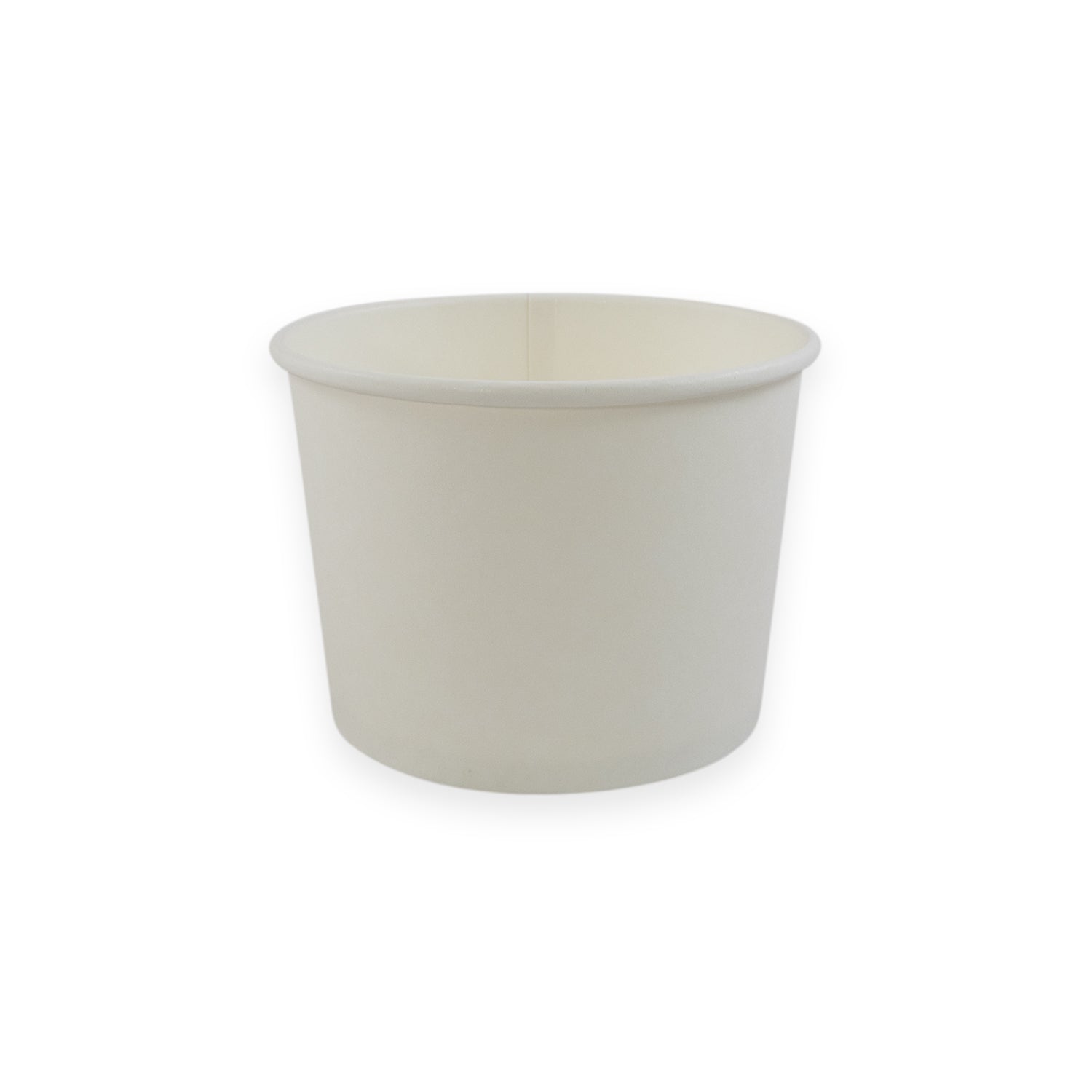 Sustain Disposable Food Packaging Carton of 500 Sustain Paper Round Bowl/Container White 16oz 115mm White