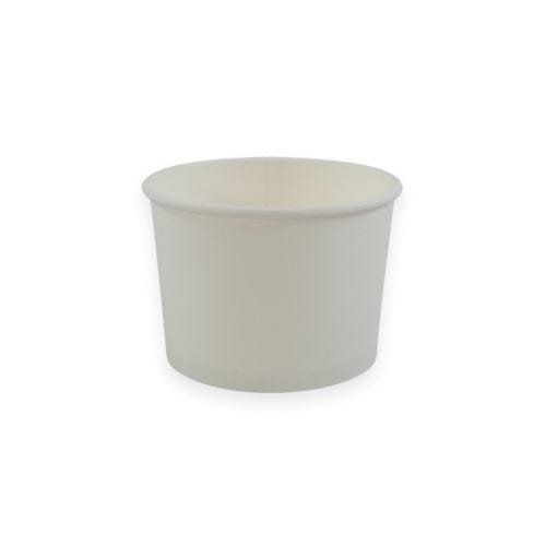 Sustain Disposable Food Packaging Carton of 1000 Sustain Paper Round Bowl/Container White 8Oz 90mm