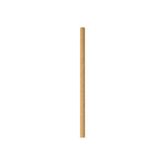 Sustain Disposable Food Packaging Carton of 2500 Sustain Paper Straw Cocktail Kraft Brown 135mm