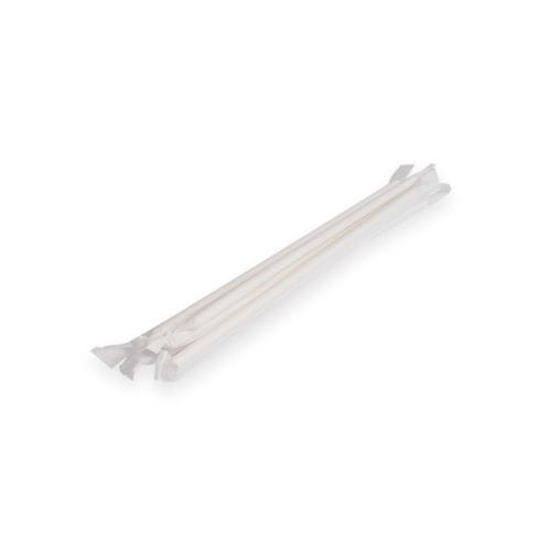 Sustain Paper Straw Regular White 210mm Wrapped