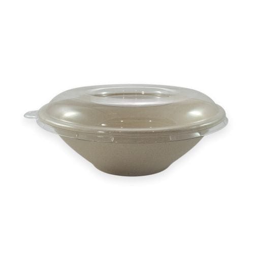 Sustain Disposable Food Packaging Carton of 400 Sustain Pet Dome Lid For Sugarcane Bowl Round 24