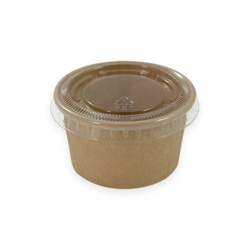 Sustain Carton of 2000 Sustain Pet Lid To Suit Paper Portion Cup 60ml/2oz