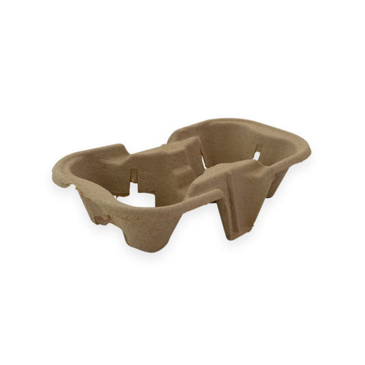 Sustain Disposable Food Packaging Carton of 600 Sustain Pulp Drink Tray, 2