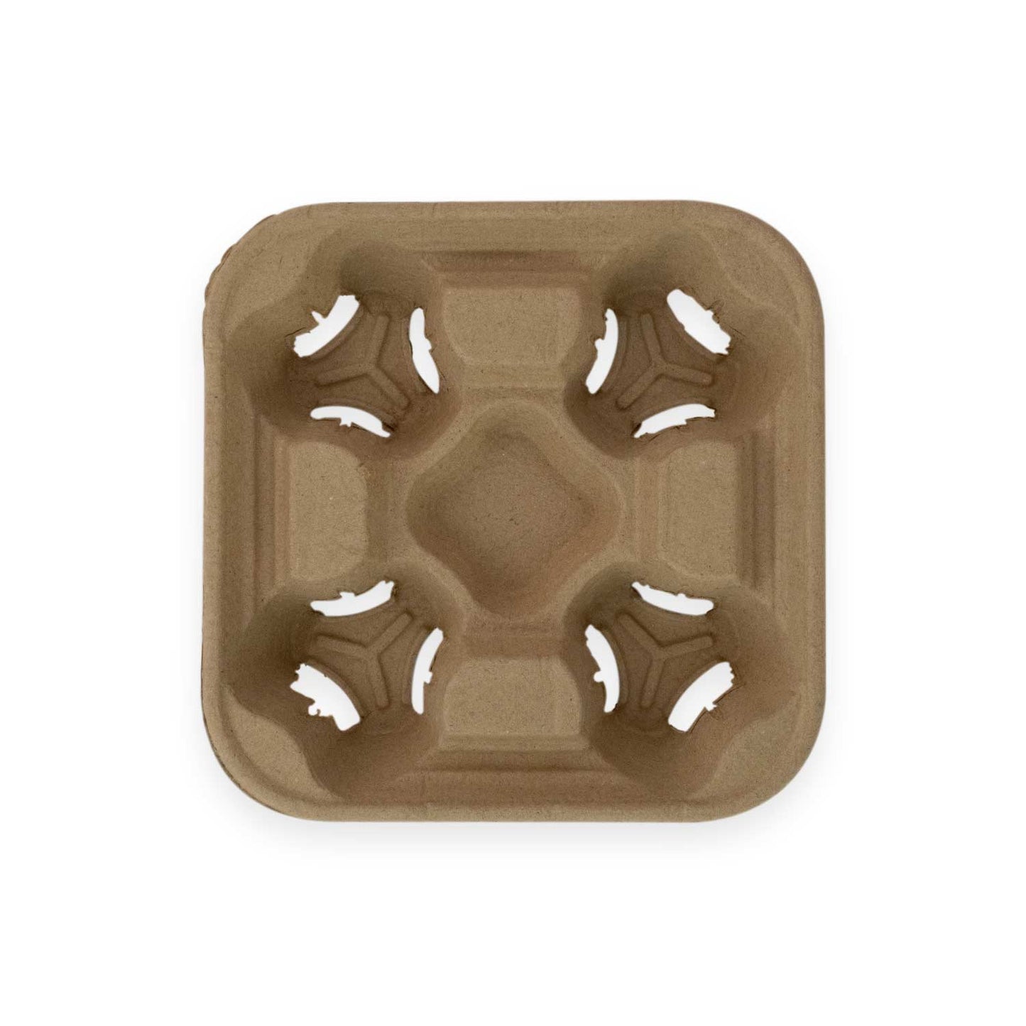 Sustain Disposable Food Packaging Carton of 300 Sustain Pulp Drink Tray, 4